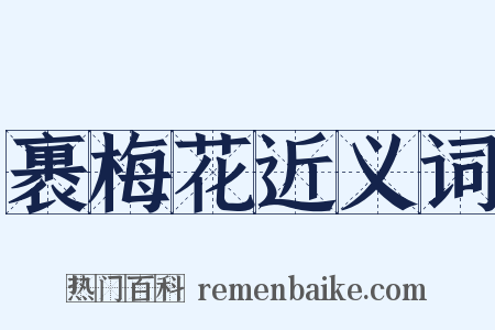 裹梅花近义词是什么意思的图片